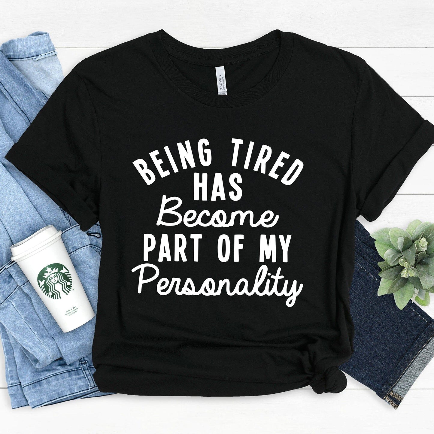 Being Tired Graphic T-Shirt | Unisex Casual Cotton Tee