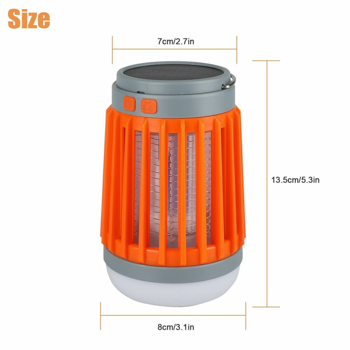 Solar USB Rechargeable Mosquito Killer Lamp | Electronic Fly & Bug Zapper