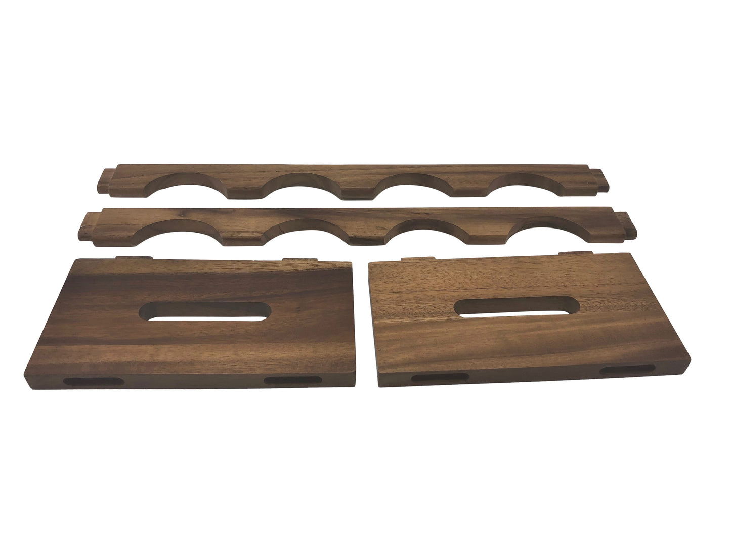 Premium Stackable Wooden Wine Rack – Countertop Wine Bottle Holder