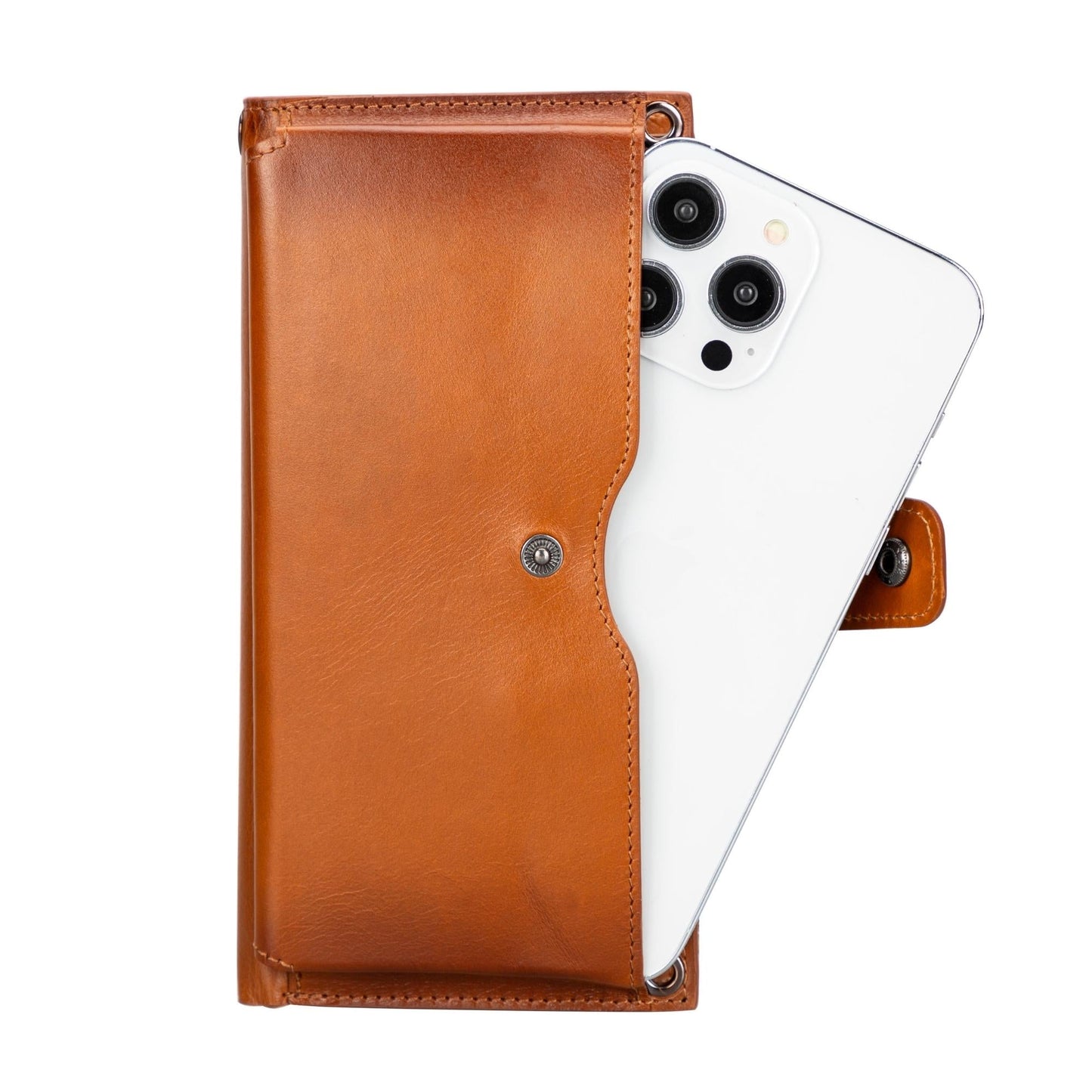 Kaycee Leather Women's Cell Phone Wallet Crossbody with Adjustable Strap